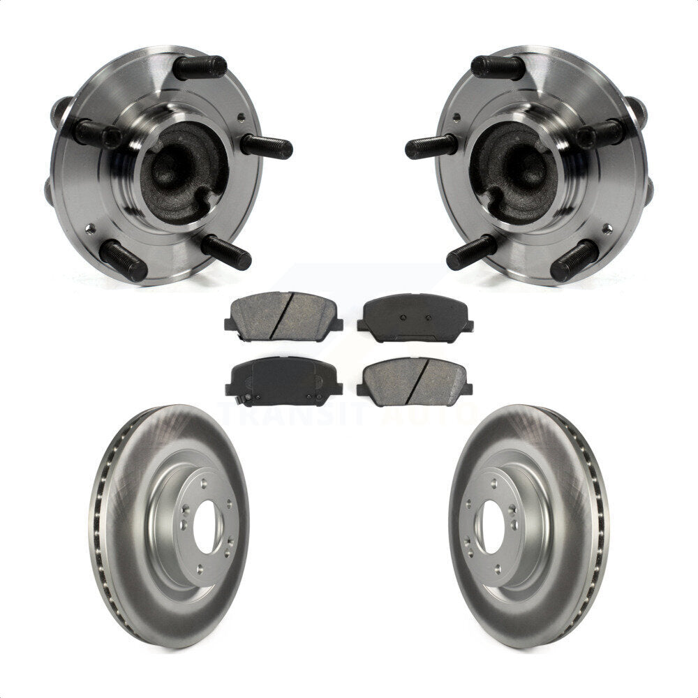 Kit de plaquettes de Rotor de frein enduites d'assemblage de roulement de moyeu avant pour Hyundai Genesis Coup