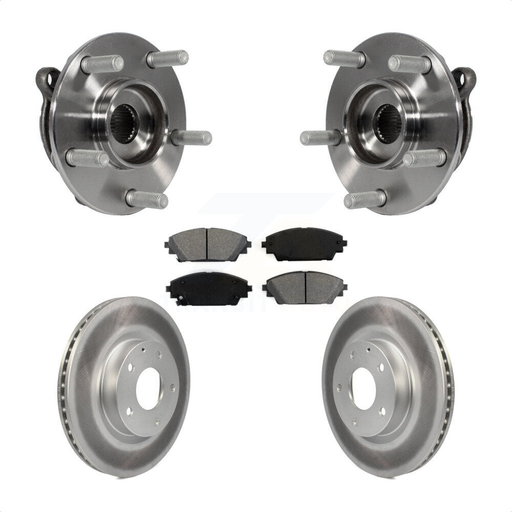 Ensemble de roulement de moyeu avant, Rotor de frein enduit et Kit de plaquettes pour Mazda 3 CX-3 Spor