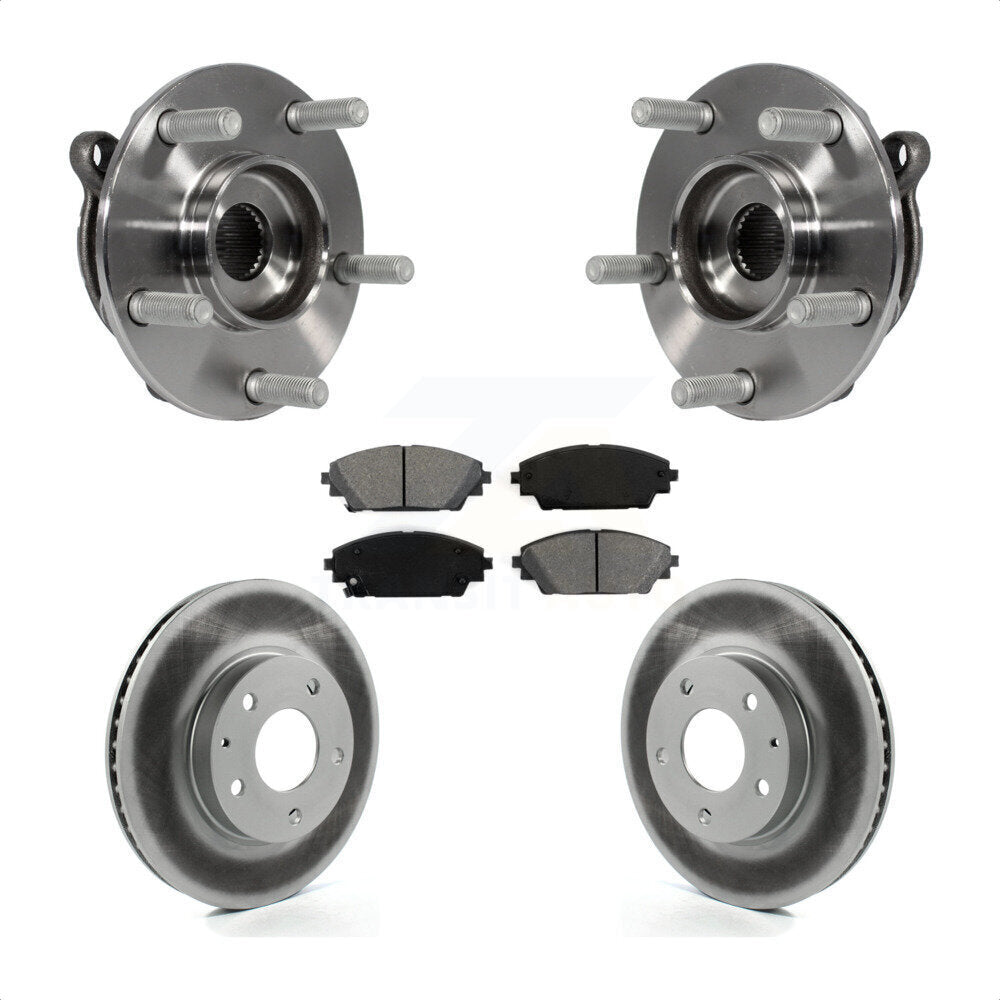 Ensemble de roulement de moyeu avant, Rotor de frein enduit et Kit de plaquettes pour Mazda 3 CX-3 Spor
