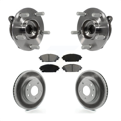 Ensemble de roulement de moyeu avant, Rotor de frein enduit et Kit de plaquettes pour Mazda 3 CX-3 Spor