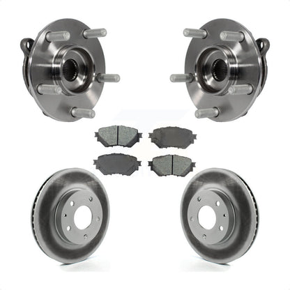 Ensemble de roulement de moyeu avant, Rotor de frein à disque revêtu et Kit de plaquettes pour Mazda 3 Spor