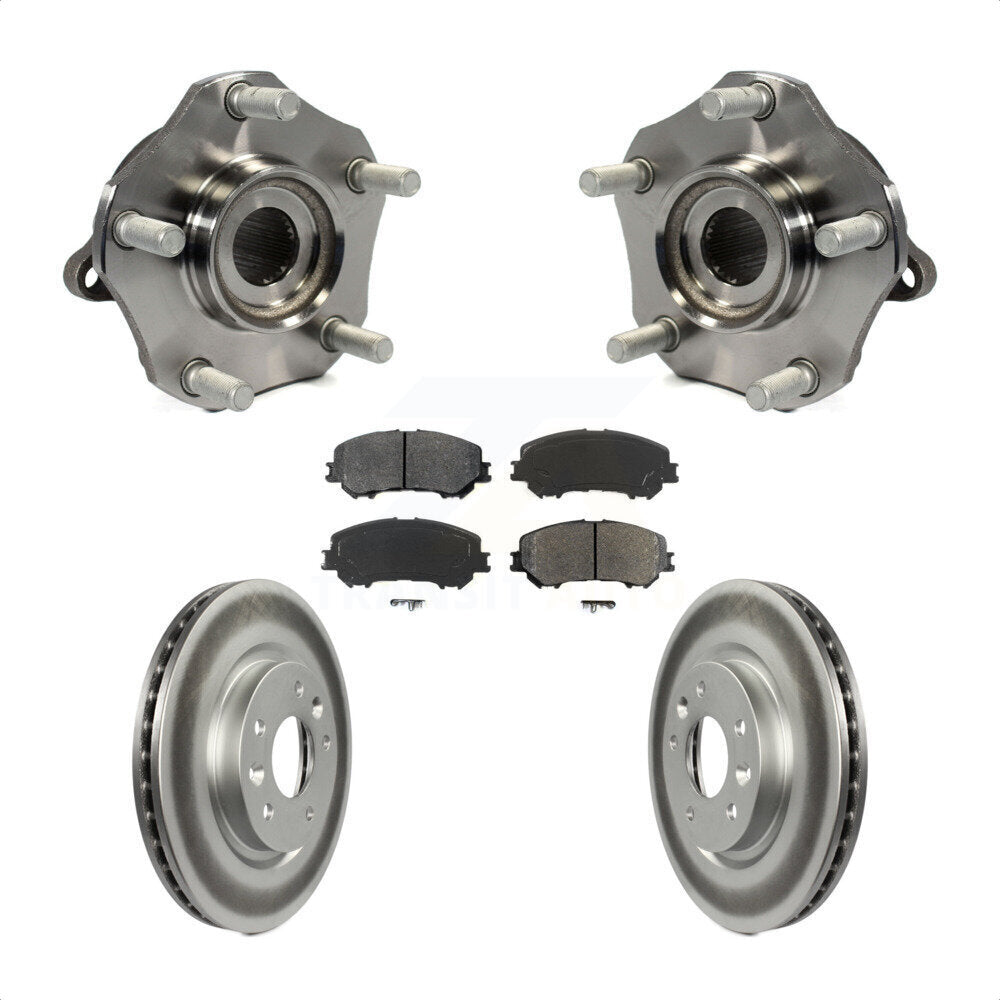 Kit de plaquettes de Rotor de frein à disque revêtu de roulement de moyeu avant, pour Nissan Rogue Sport Qashqa