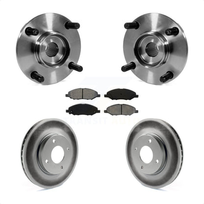 Kit de rotor et de plaquettes de frein revêtus de roulement de moyeu avant, pour Nissan Versa 4 roues AB 2008