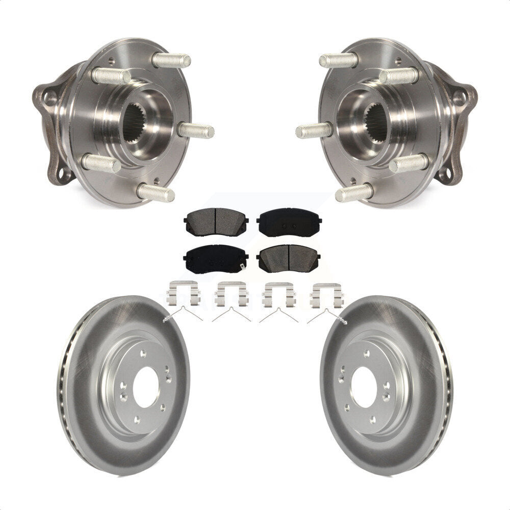 Kit de plaquettes de Rotor de frein à disque enduit de roulement de moyeu avant, pour Hyundai Sonata Kia Optim