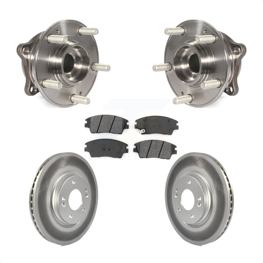 Kit de Rotor et de plaquettes de frein enduits de roulement de moyeu avant, pour Hyundai Tucson Kia Sportag