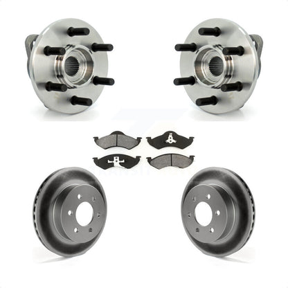 Ensemble de roulement de moyeu avant, Rotor de frein et Kit de plaquettes revêtus pour Dodge Dakota Durang