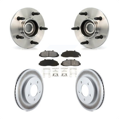 Kit de plaquettes de Rotor de frein revêtues de roulement de moyeu avant, pour Ford F-150 4WD avec 2 roues AB