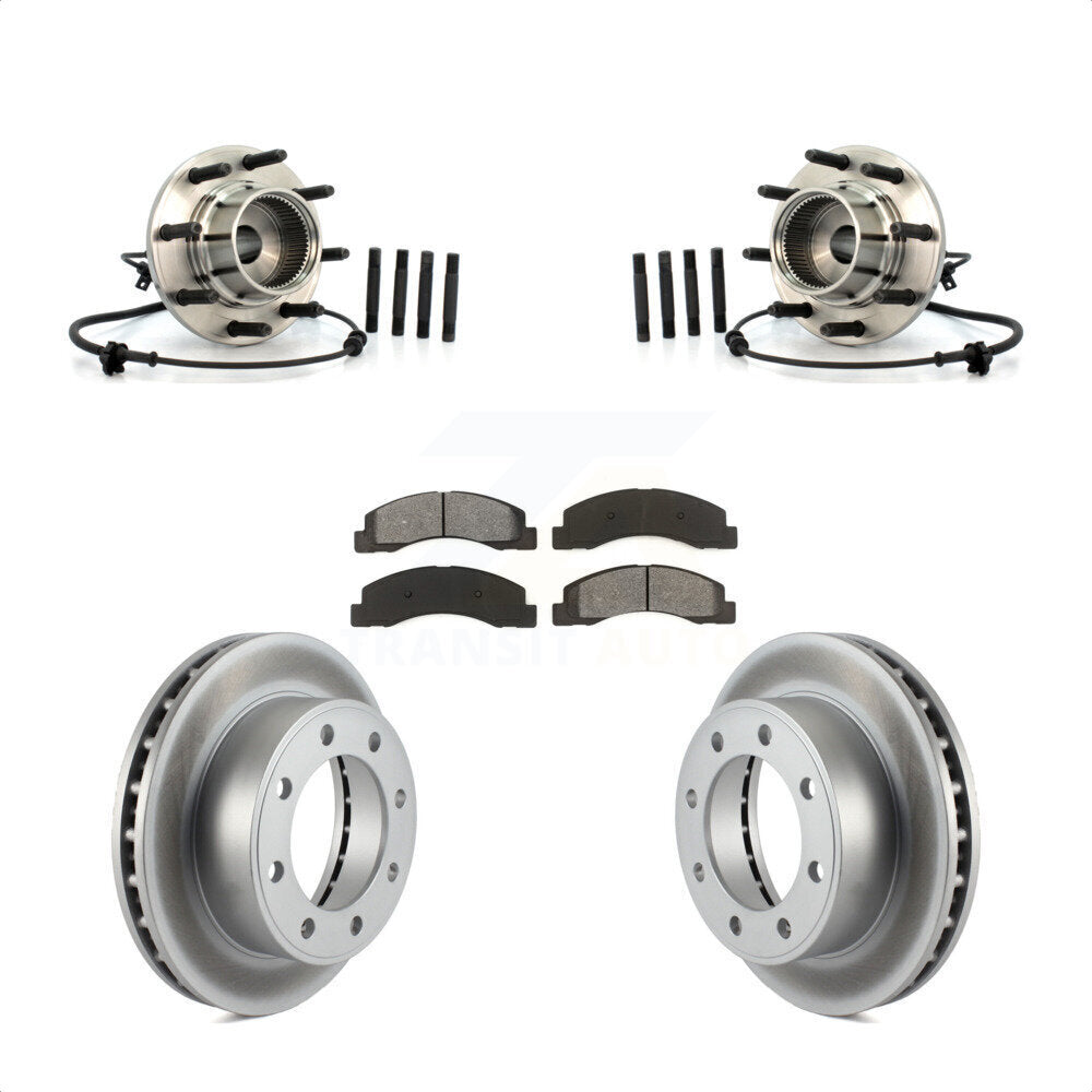 Kit de rotor et de plaquettes de frein avec roulement de moyeu avant, pour Ford Excursion 4W 2001 – 2005