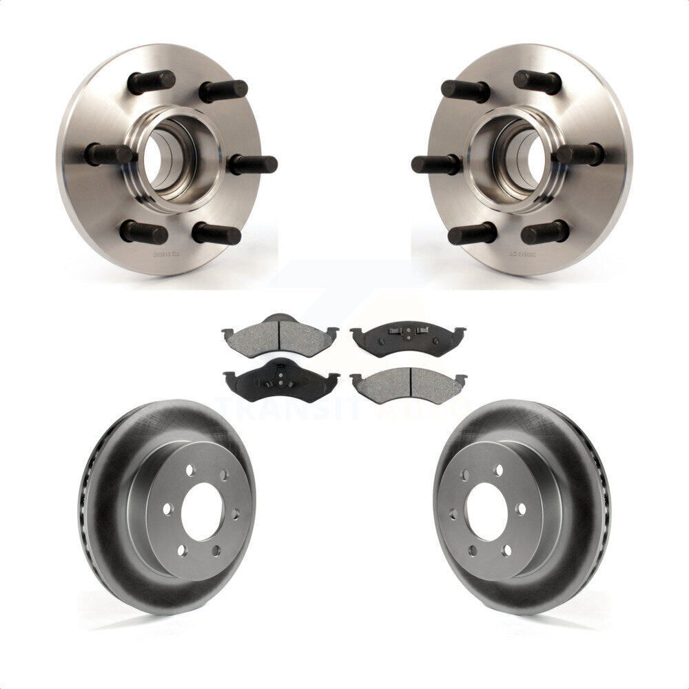 Kit de plaquettes de rotor de frein avec roulement de moyeu avant, pour Dodge Dakota Durang 2000 – 2002