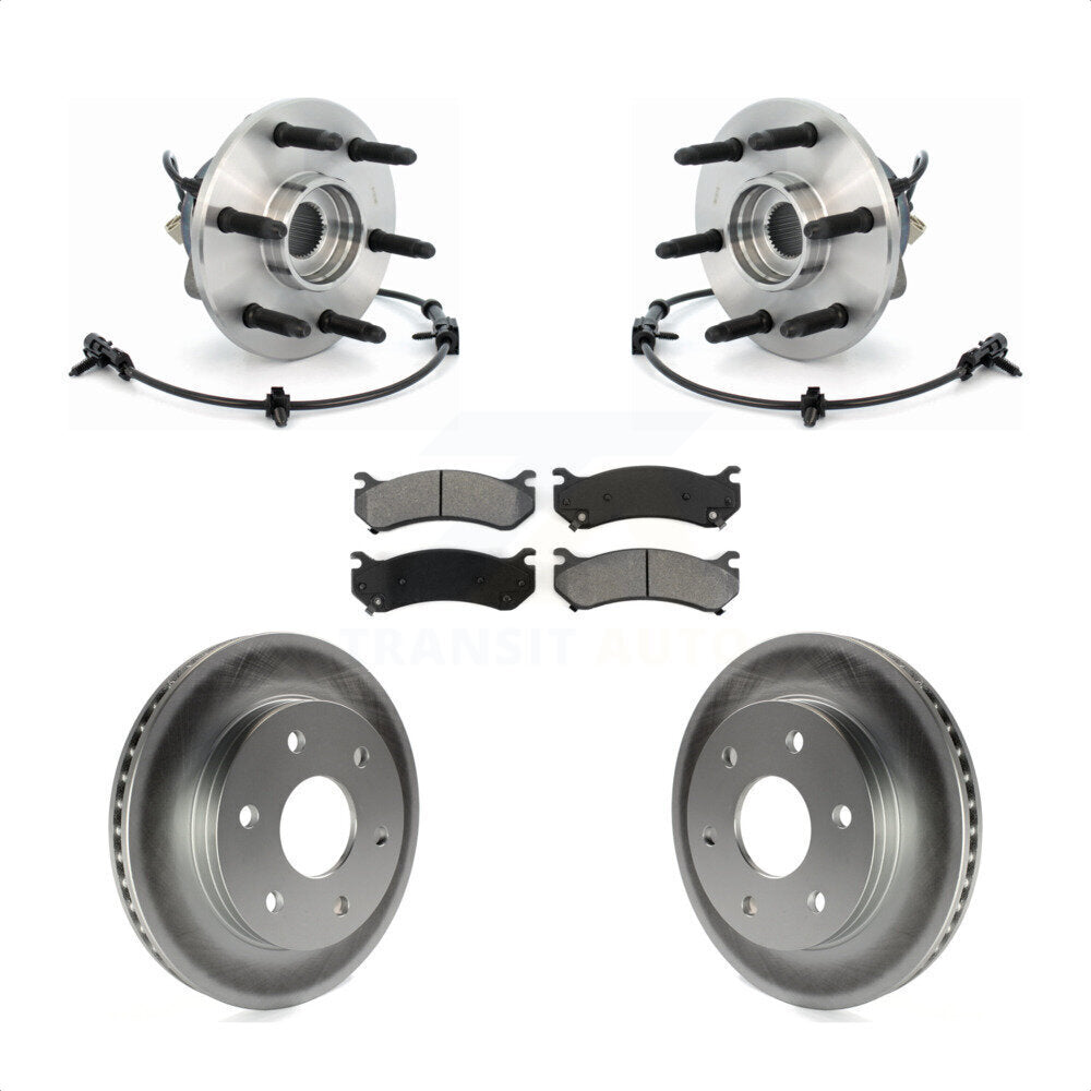 Kit de plaquettes de Rotor de frein enduit de roulement de moyeu avant, pour Chevrolet GMC Silverado 1500 X
