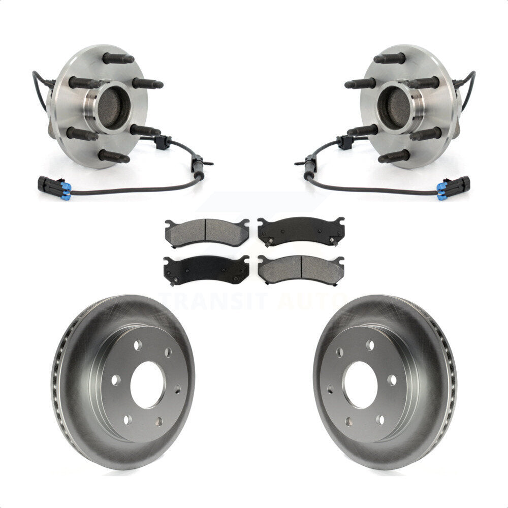 Kit de plaquettes de Rotor de frein revêtues de roulement de moyeu avant, pour Chevrolet Astro GMC Safari RW
