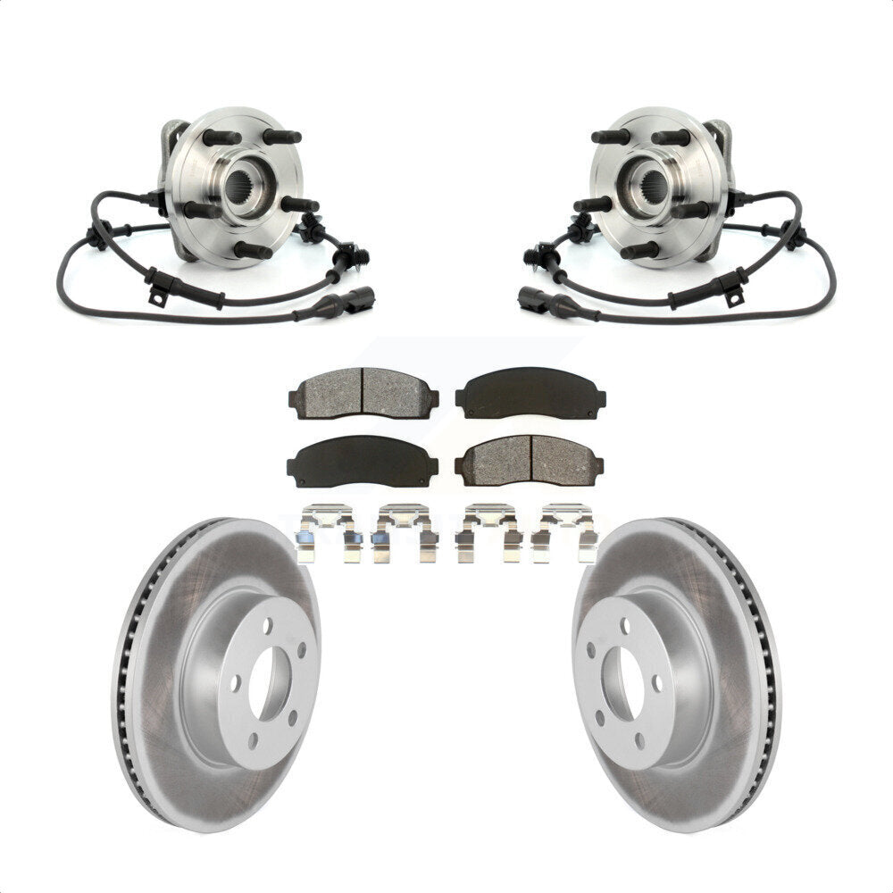 Kit de plaquettes de Rotor de frein enduit de roulement de moyeu avant, pour Ford Ranger Explorer Sport Tra