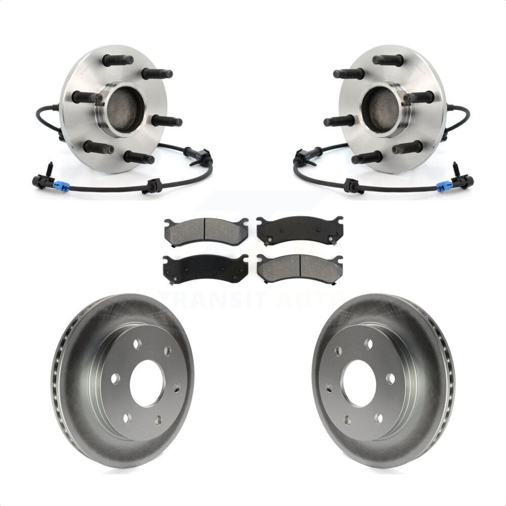 Kit de plaquettes de Rotor de frein enduit de roulement de moyeu avant, pour Chevrolet GMC Silverado 1500 X