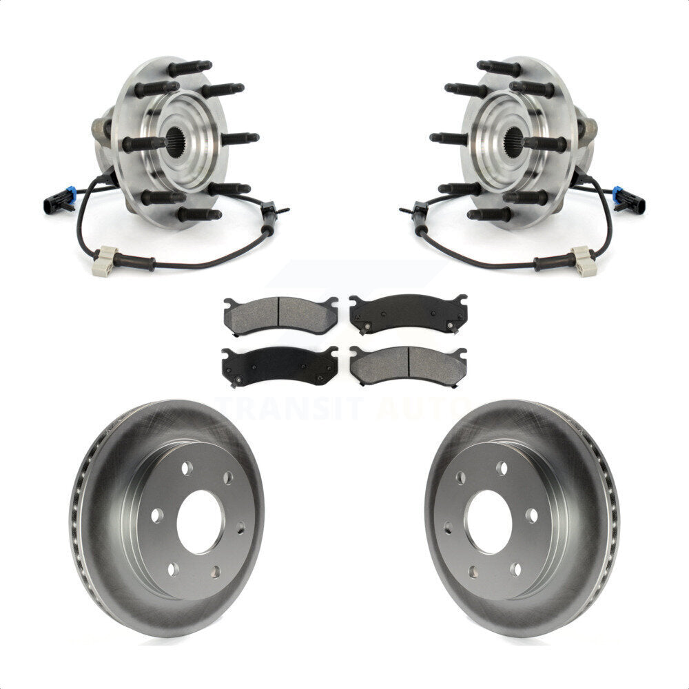 Kit de Rotor et plaquettes de frein revêtus de roulement de moyeu avant, pour Chevrolet Silverado 1500 GM