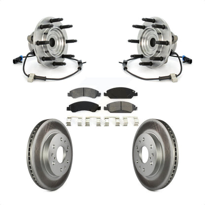 Kit de Rotor et plaquettes de frein revêtus de roulement de moyeu avant, pour Chevrolet GMC Silverado 150