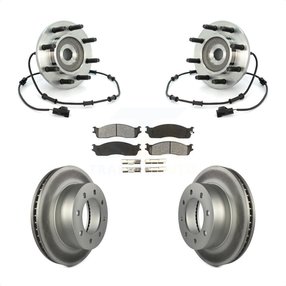 Kit de plaquettes de Rotor de frein, roulement de moyeu avant, pour Dodge Ram 2003 2005 2500 3500 4W