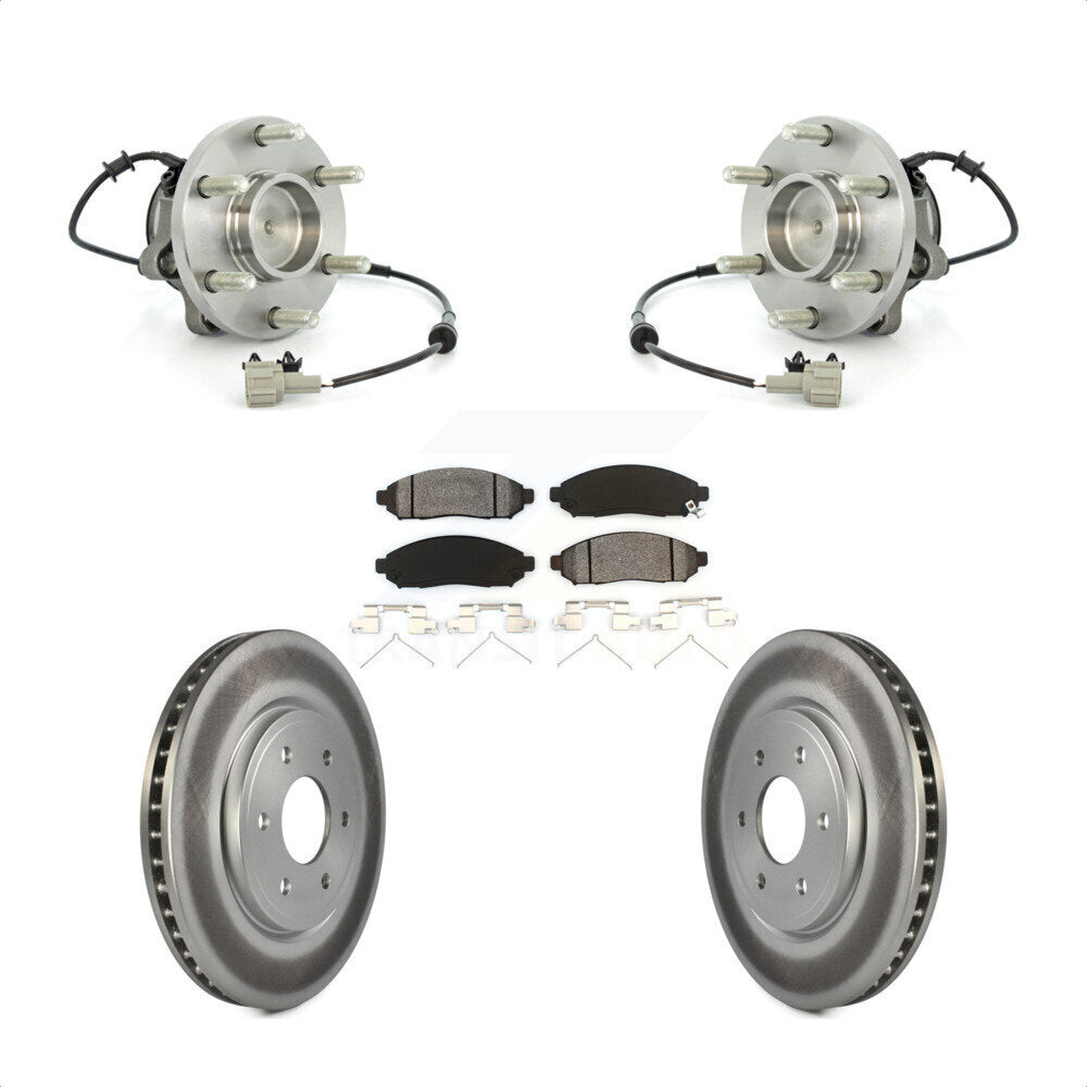 Kit de plaquettes de Rotor de frein, roulement de moyeu avant, pour Nissan Frontier Pathfinder Xterr