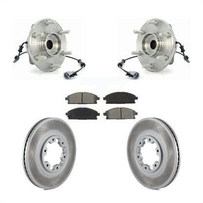 Ensemble de roulement de moyeu avant, Kit de plaquettes de Rotor de frein revêtues pour Nissan Pathfinde 2004