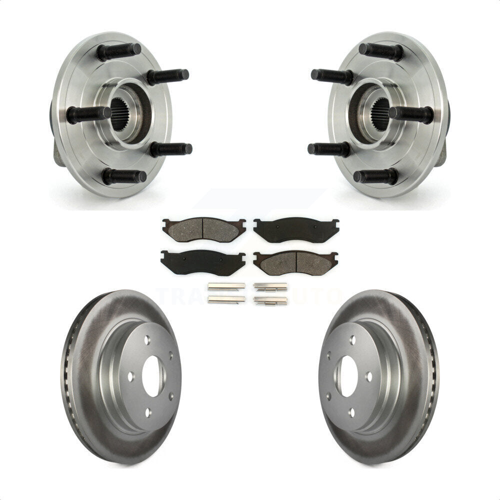 Kit de plaquettes de Rotor de frein, roulement de moyeu avant, pour Dodge Ram 1500 avec roue à 5 écrous