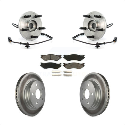 Ensemble de roulement de moyeu avant, Rotor de frein à disque revêtu et Kit de plaquettes pour Dodge Ram 150
