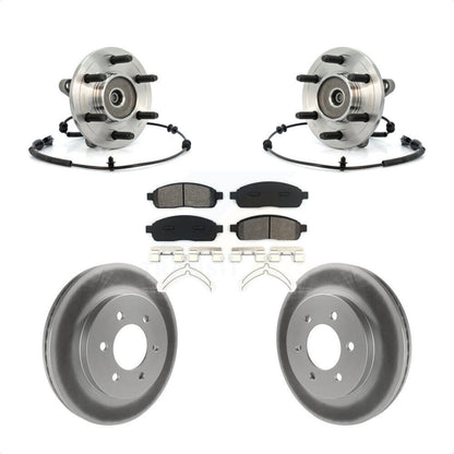 Kit de plaquettes de Rotor de frein enduites de roulement de moyeu avant, pour Ford F-150 Lincoln Mark LT 4W