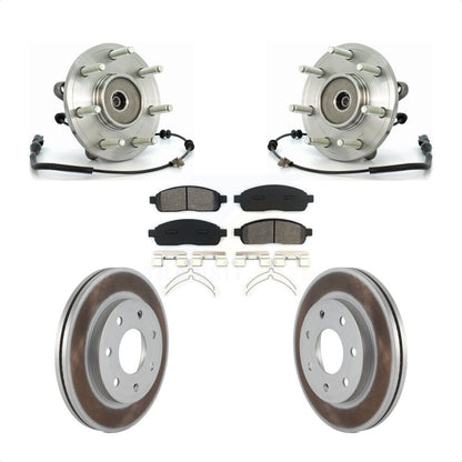 Kit de plaquettes de Rotor de frein enduites de roulement de moyeu avant, pour Ford F-150 Lincoln Mark LT 4W