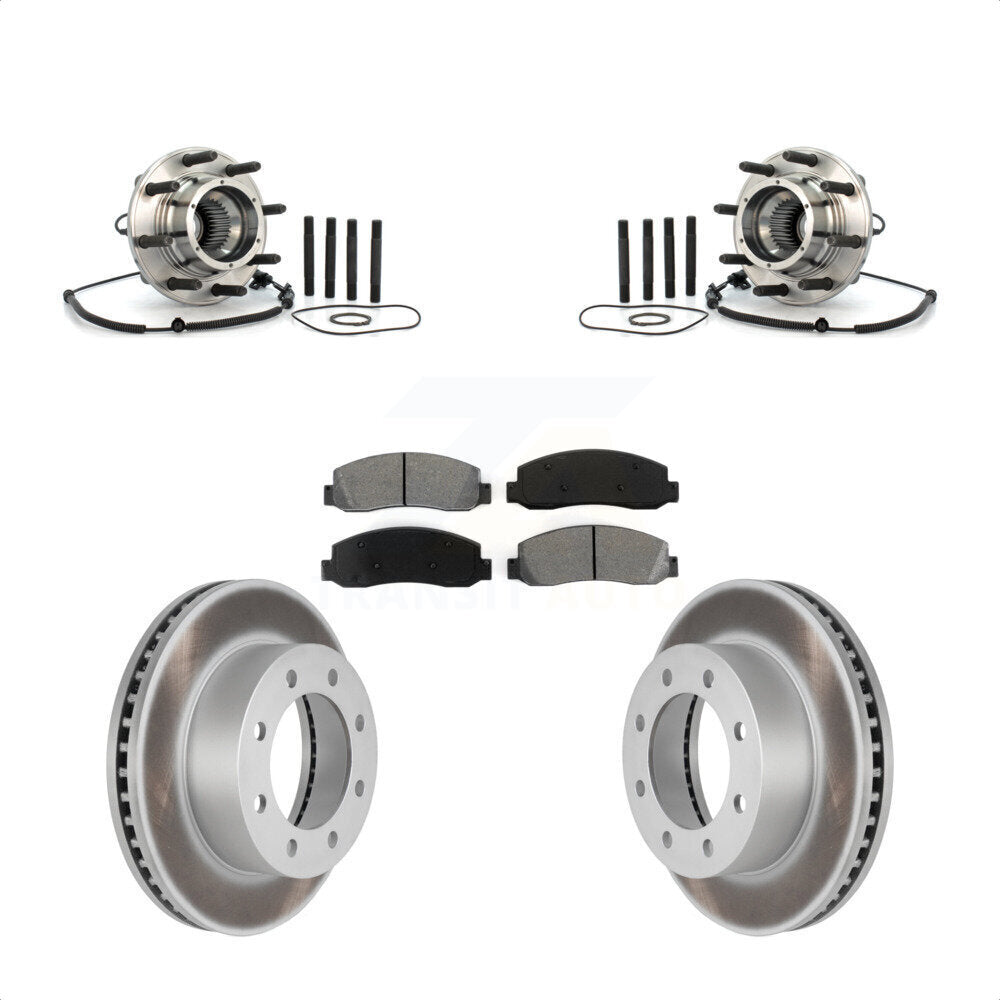 Kit de Rotor et de plaquettes de frein enduits de roulement de moyeu avant, pour Ford F-250 Super Duty F-35