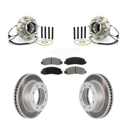 Kit de plaquettes de Rotor de frein enduites d'assemblage de roulement de moyeu avant pour Ford F-250 Super Dut