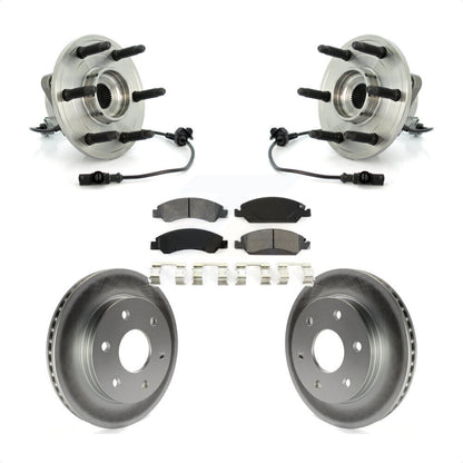 Ensemble de roulement de moyeu avant, Rotor de frein à disque revêtu et Kit de plaquettes pour GMC Sierra 150