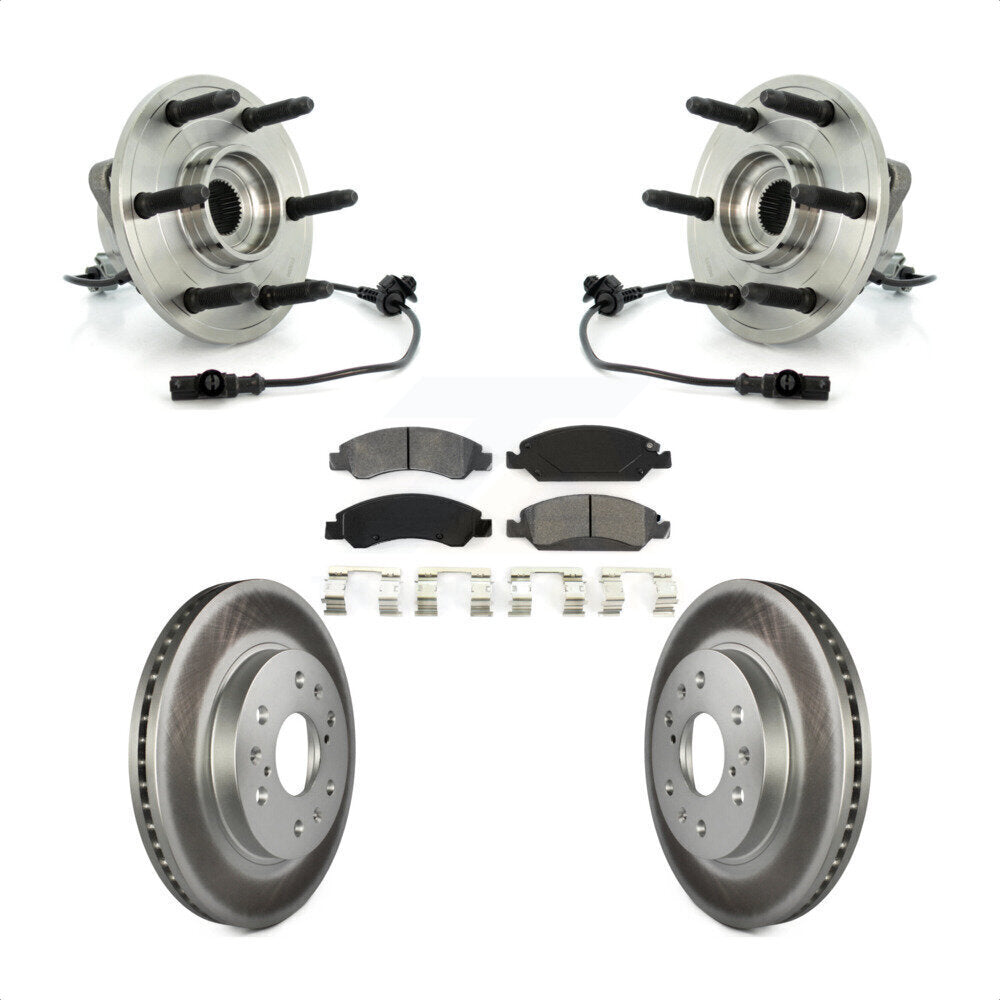 Kit de plaquettes de Rotor de frein enduit de roulement de moyeu avant, pour Chevrolet GMC Sierra 1500 Taho