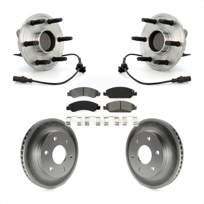 Ensemble de roulement de moyeu avant, Rotor de frein à disque revêtu et Kit de plaquettes pour GMC Sierra 150