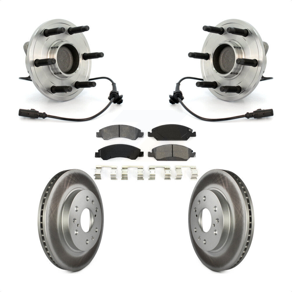 Kit de plaquettes de Rotor de frein enduit de roulement de moyeu avant, pour Chevrolet GMC Sierra 1500 Taho