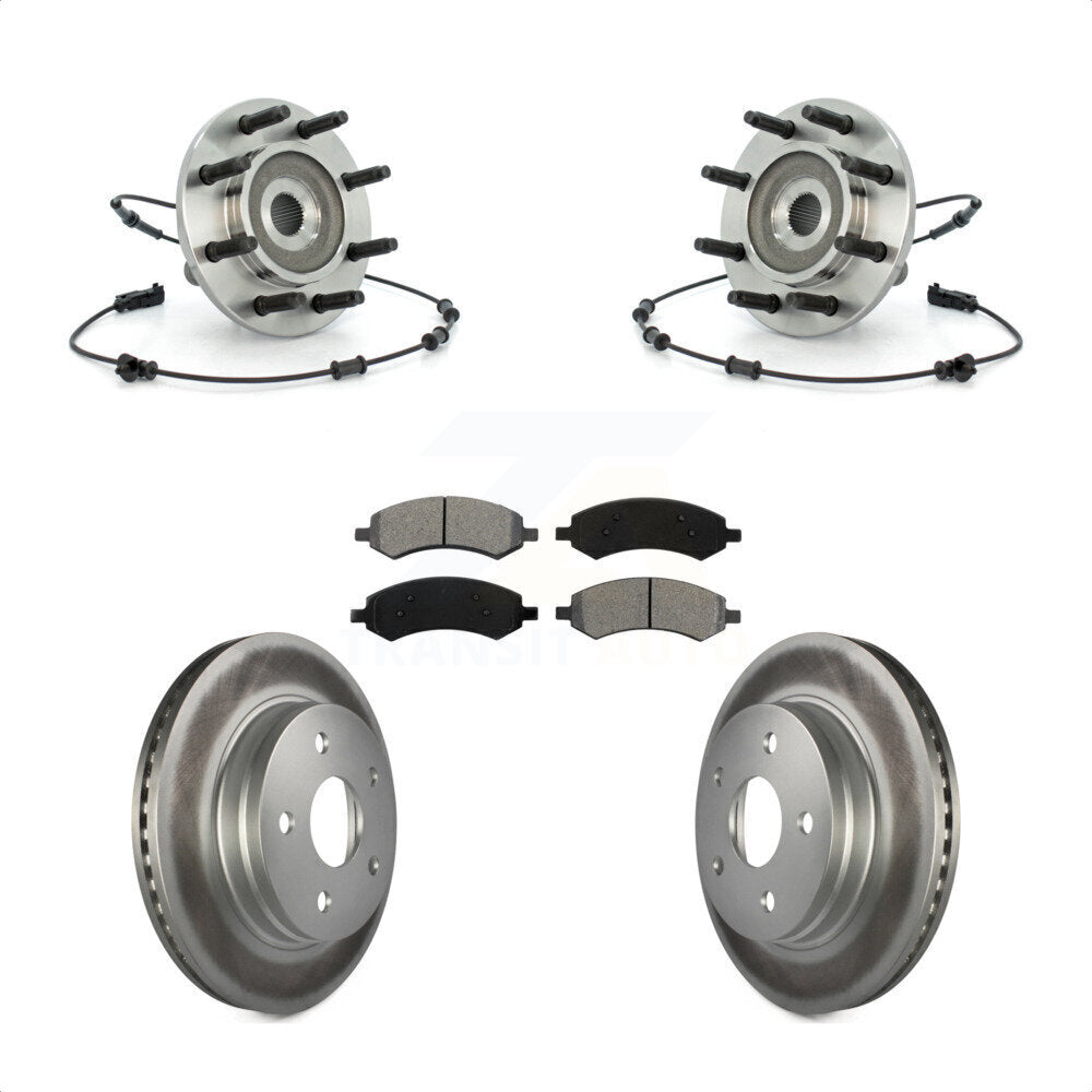 Kit de plaquettes de Rotor de frein, roulement de moyeu avant, pour Dodge Ram 1500 avec roue à 8 écrous