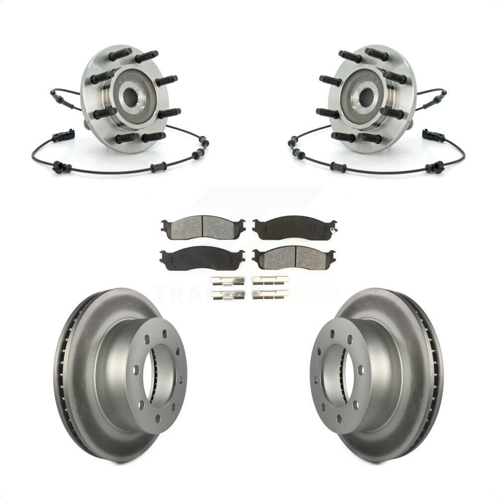 Kit de plaquettes de Rotor de frein, ensemble de roulements de moyeu avant, pour Dodge Ram 1500 3500 250