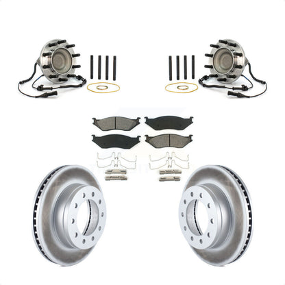 Kit de Rotor et de plaquettes de frein revêtus de roulement de moyeu avant, pour Ford F-550 Super Duty F-45