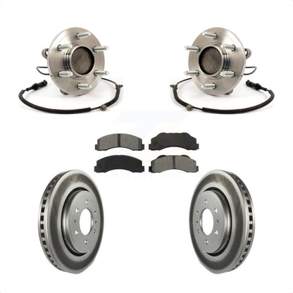 Kit de rotor et de plaquettes de frein avec ensemble de roulement de moyeu avant pour Ford F-150 RW 2010