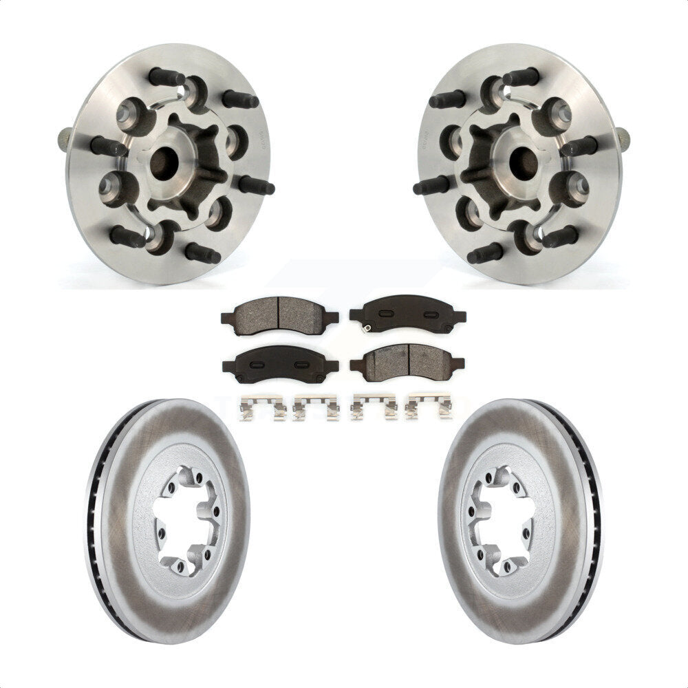 Kit de Rotor et de plaquettes de frein revêtus de roulement de moyeu avant, pour Chevrolet Colorado GMC Canyo