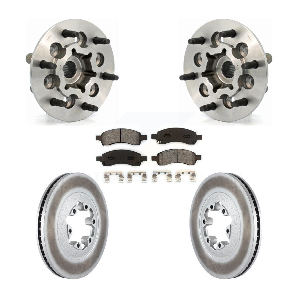 Kit de Rotor et de plaquettes de frein revêtus de roulement de moyeu avant, pour Chevrolet Colorado GMC Canyo