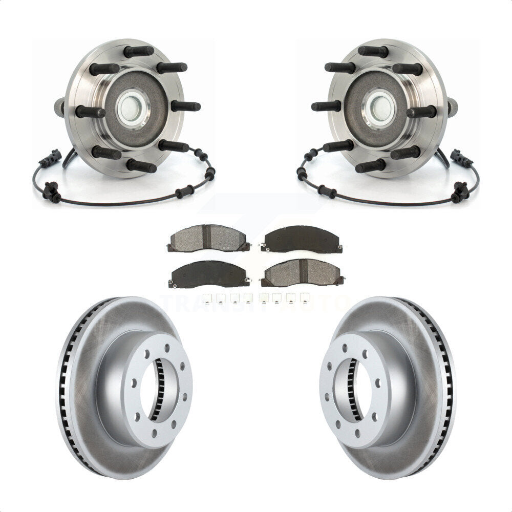 Kit de plaquettes de Rotor de frein, ensemble de roulements de moyeu avant, pour Dodge Ram 2500 3500 RW