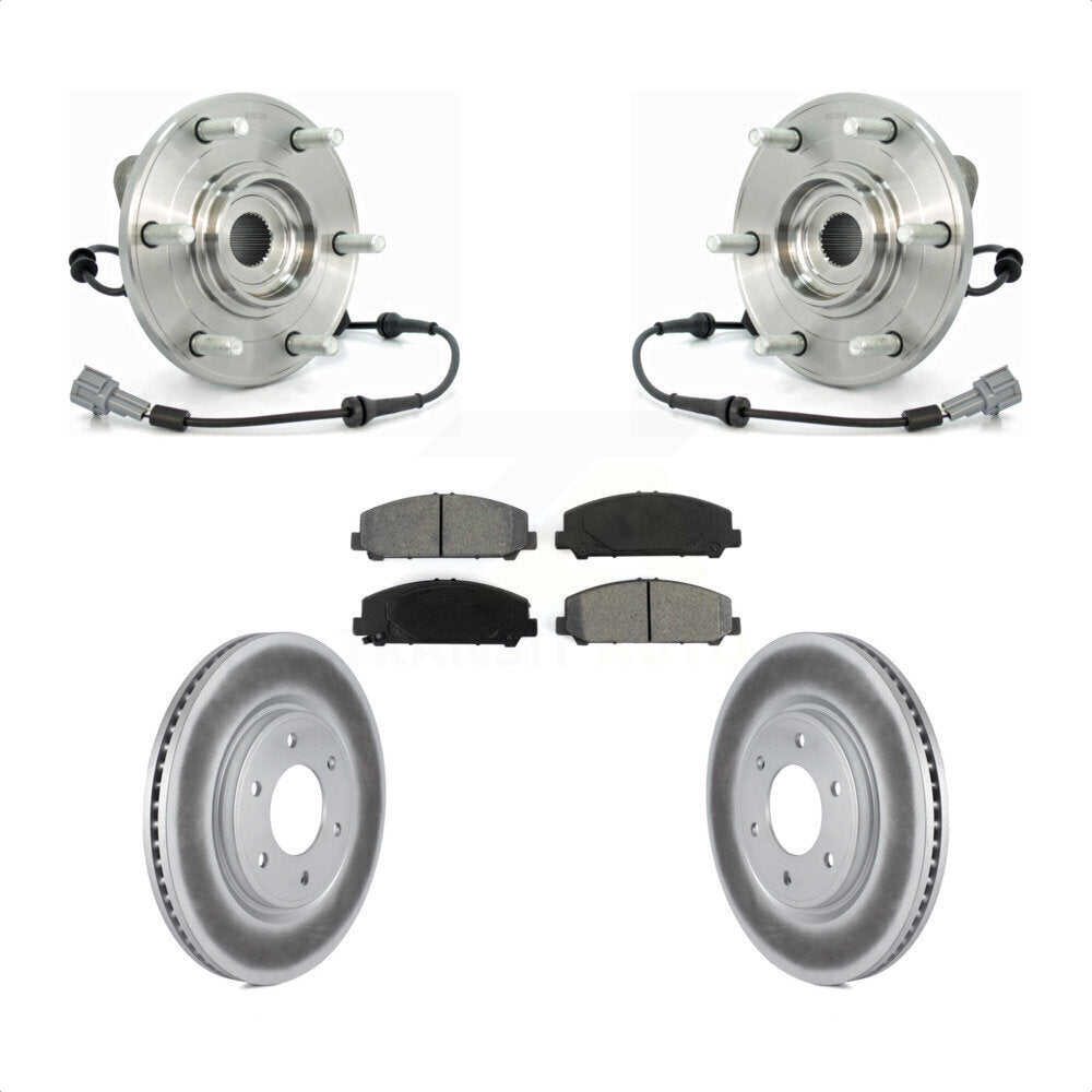 Kit de plaquettes de Rotor de frein, manteau de roulement de moyeu avant, pour Nissan TITAN Armada INFINITI QX5