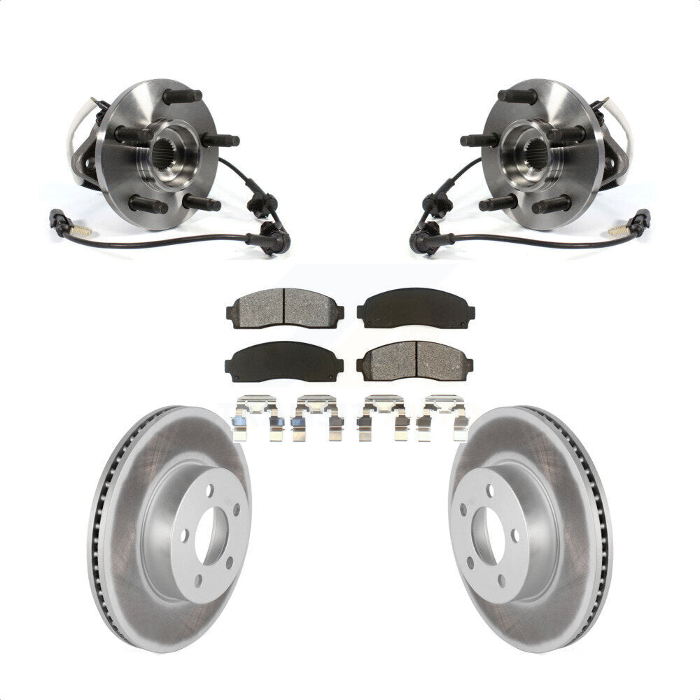 Kit de Rotor et de plaquettes de frein enduits de roulement de moyeu avant, pour Ford Ranger Mazda B4000 4W