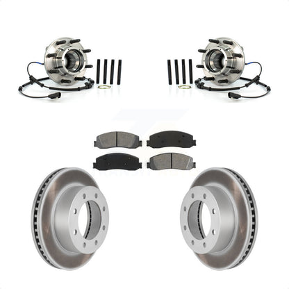 Kit de plaquettes de Rotor de frein enduit de roulement de moyeu avant, pour Ford F-350 Super Duty F-250 4W