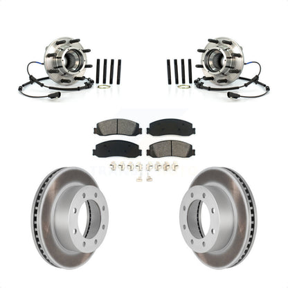 Kit de plaquettes de Rotor de frein enduit de roulement de moyeu avant, pour Ford F-350 Super Duty F-250 4W