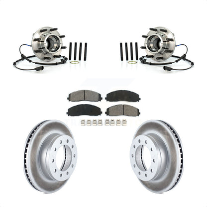 Kit de plaquettes de rotor de frein revêtues de roulement de moyeu avant, pour Ford F-250 Super Duty 4W 2013