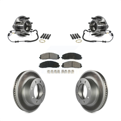 Kit de plaquettes de Rotor de frein revêtues de roulement de moyeu avant, pour Ford F-350 Super Duty 4W 2014