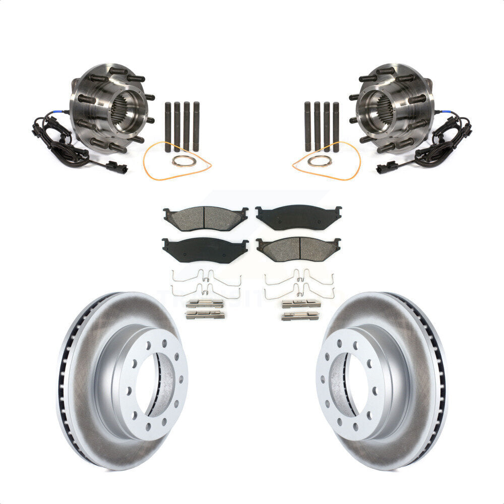 Kit de plaquettes de Rotor de frein, roulement de moyeu avant, pour Ford F-450 Super Duty F-550 4 X