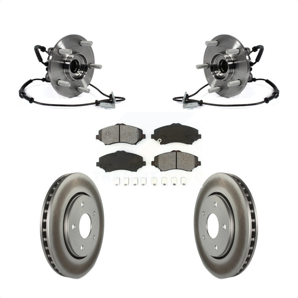 Kit de plaquettes de Rotor de frein, manteau de roulement de moyeu avant, pour Dodge Grand Caravan Chrysler Tow