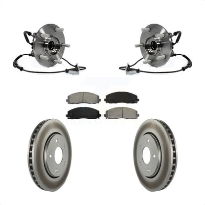 Kit de rotor et de plaquettes de frein revêtus d'assemblage de roulement de moyeu avant pour Dodge Grand Carava
