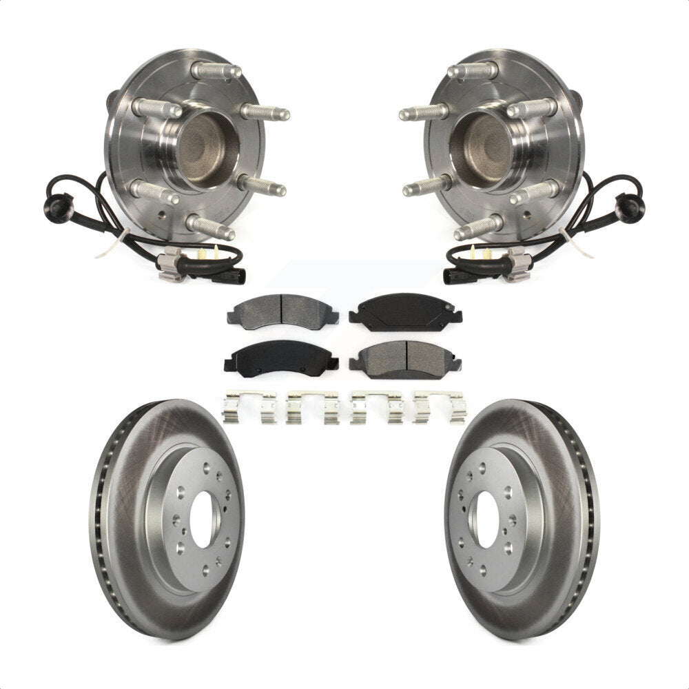 Kit de plaquettes de Rotor de frein enduit de roulement de moyeu avant, pour GMC Sierra 1500 Chevrolet Taho