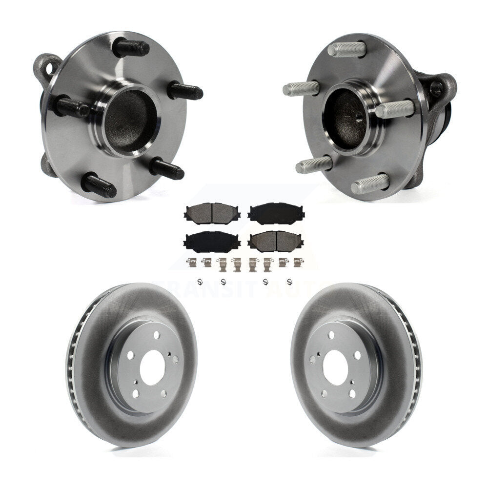 Ensemble de roulement de moyeu avant, Rotor de frein à disque revêtu et Kit de plaquettes pour Lexus IS250 RW